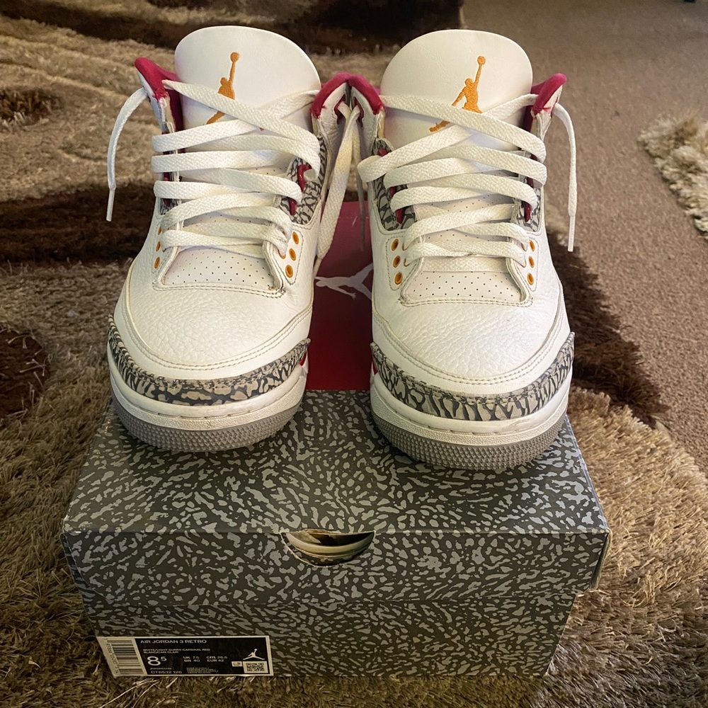 Jordan 3 Cardinal Red